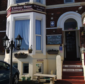 The front of Clarence House Hotel, Skegness